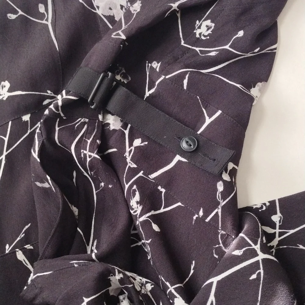 Rag And Bone  Black and White  Floral Jumpsuit 10
